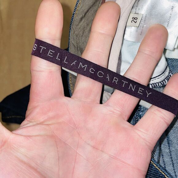 Stella McCartney Straight Leg High Waist Jeans Size 28 Made in Italy - Picture 15 of 16